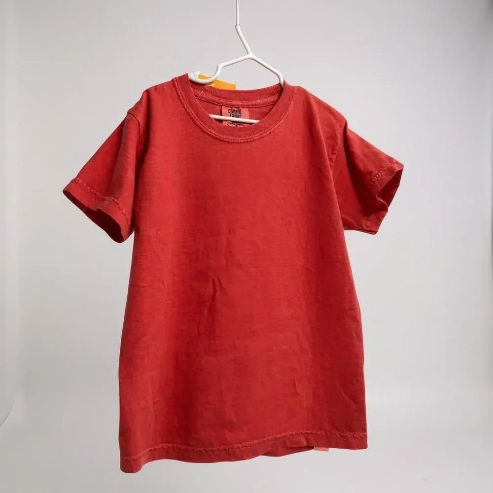 Youth Comfort‎ Colors Watermelon Pink Garment Dyed Ringspun T-Shirt NWT